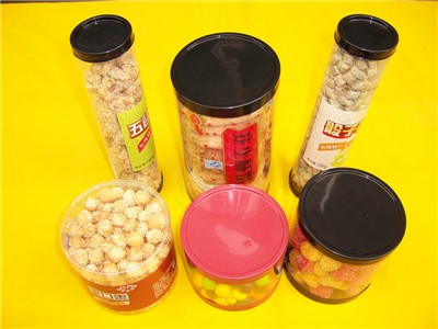 食品级,PET,PP,饼干塑料包装桶定做-高透明